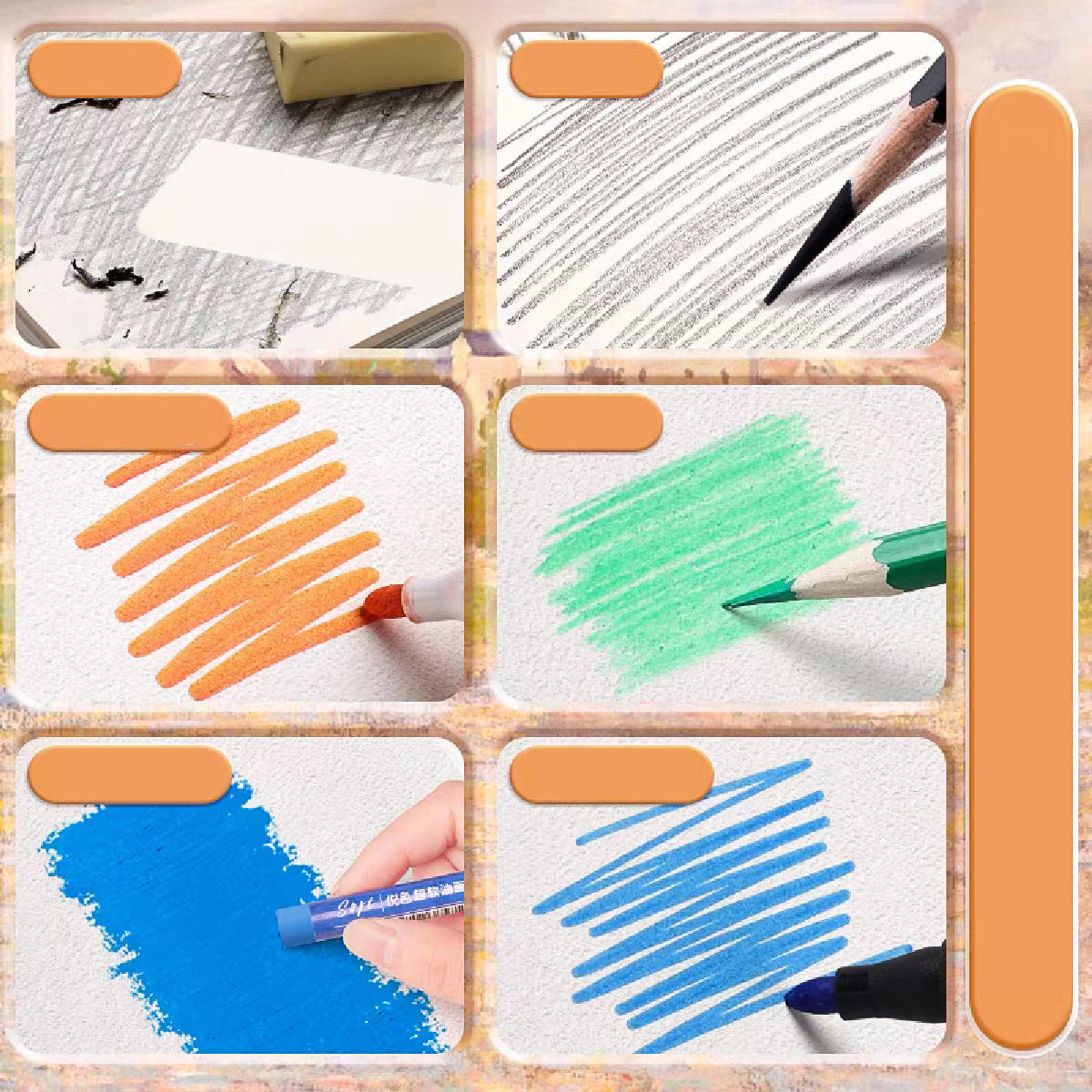 8K Sketch Book 60 Sheets Sketch Pad Top Spiral Bound Drawing Book For Kids And Adults