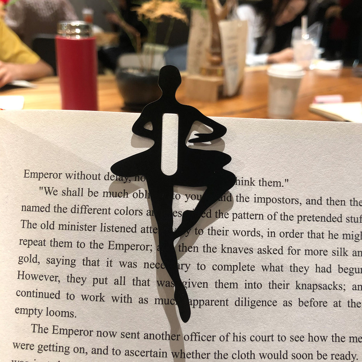 Creative Metal Ballet Dancer Shape Bookmark