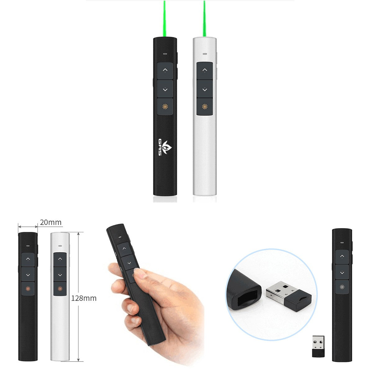 Wireless Presenters W/Green Lights