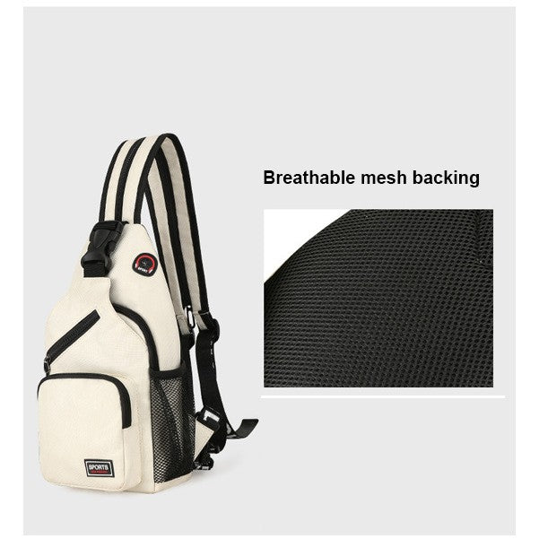 Oxford Sling Bag Chest Bag Shoulder Backpack Crossbody Bag For Men Women And Students