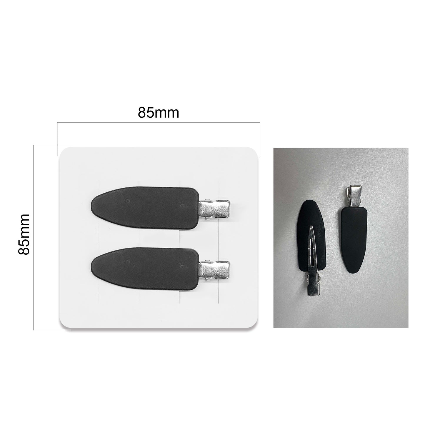 2PCS Creassless Hair Clips W/A Custom Backer Card