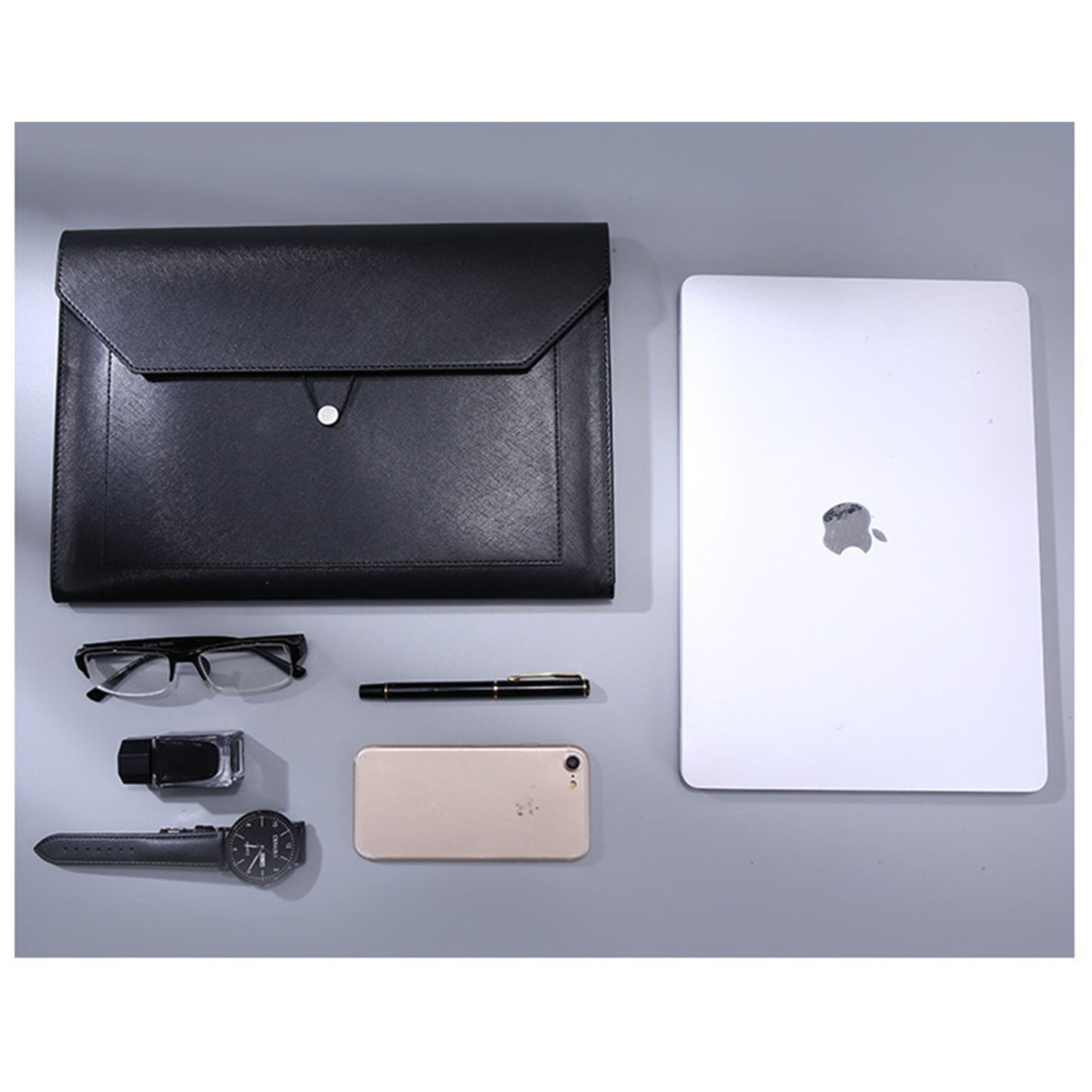 A4 PU Leather Envelope Document Holder File Bags