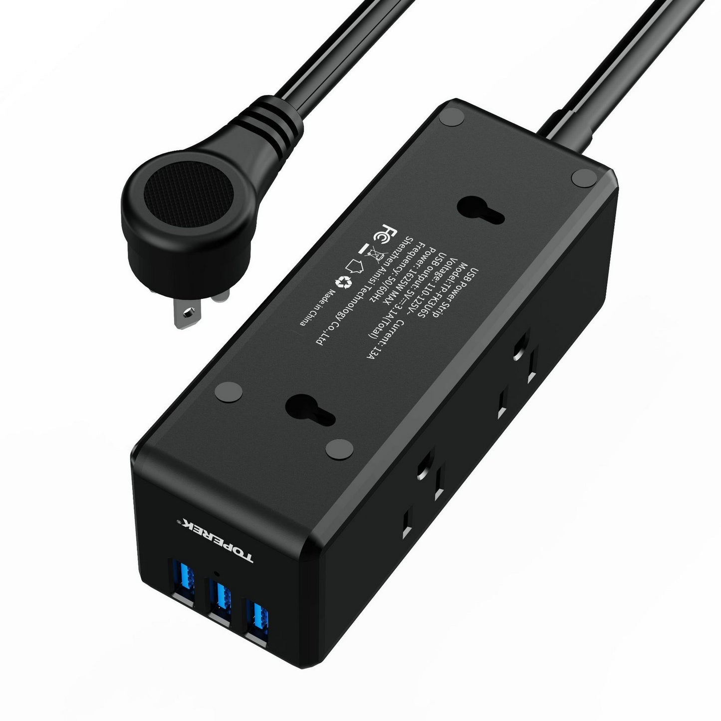 6 outlet power strip in 1.5 meters wired long with/without 3 USB port