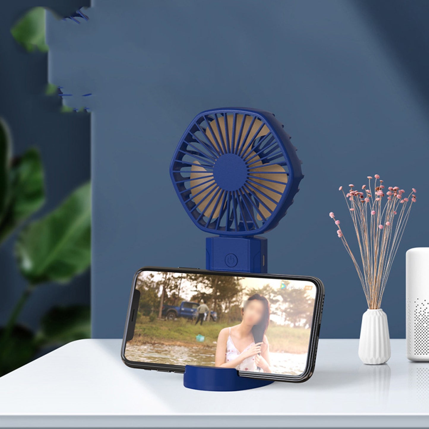 Mini Handheld Fan, Portable Fan USB Desk Fan Small Personal Hand Fan W/3 Speed