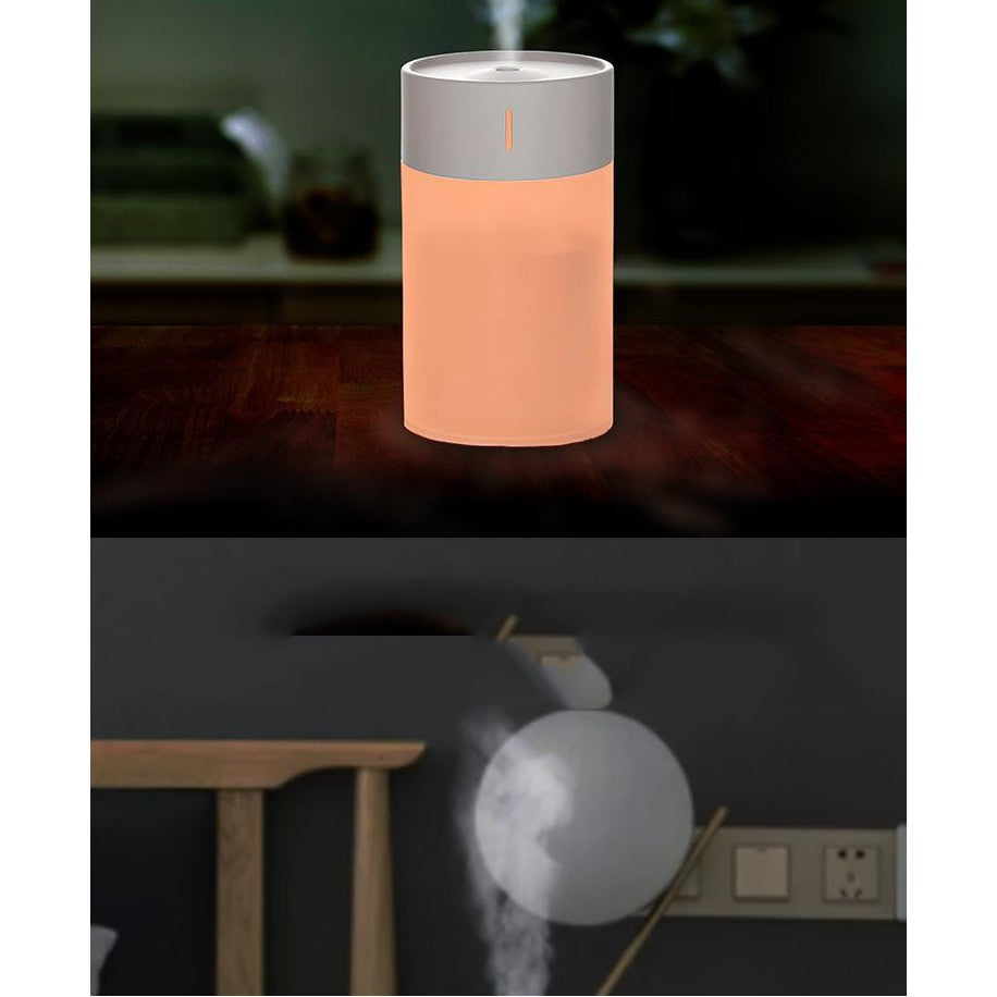 260ml Mini Portable USB Humidifier Cool Mist Humidifier W/Night Light For Bedroom Travel Office Home