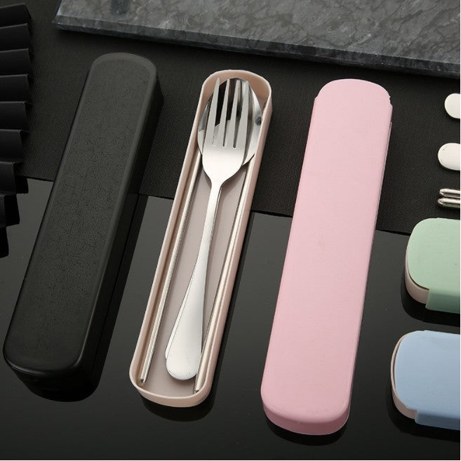 304 Stainless Steel Spoon Chopsticks Fork Tableware Set