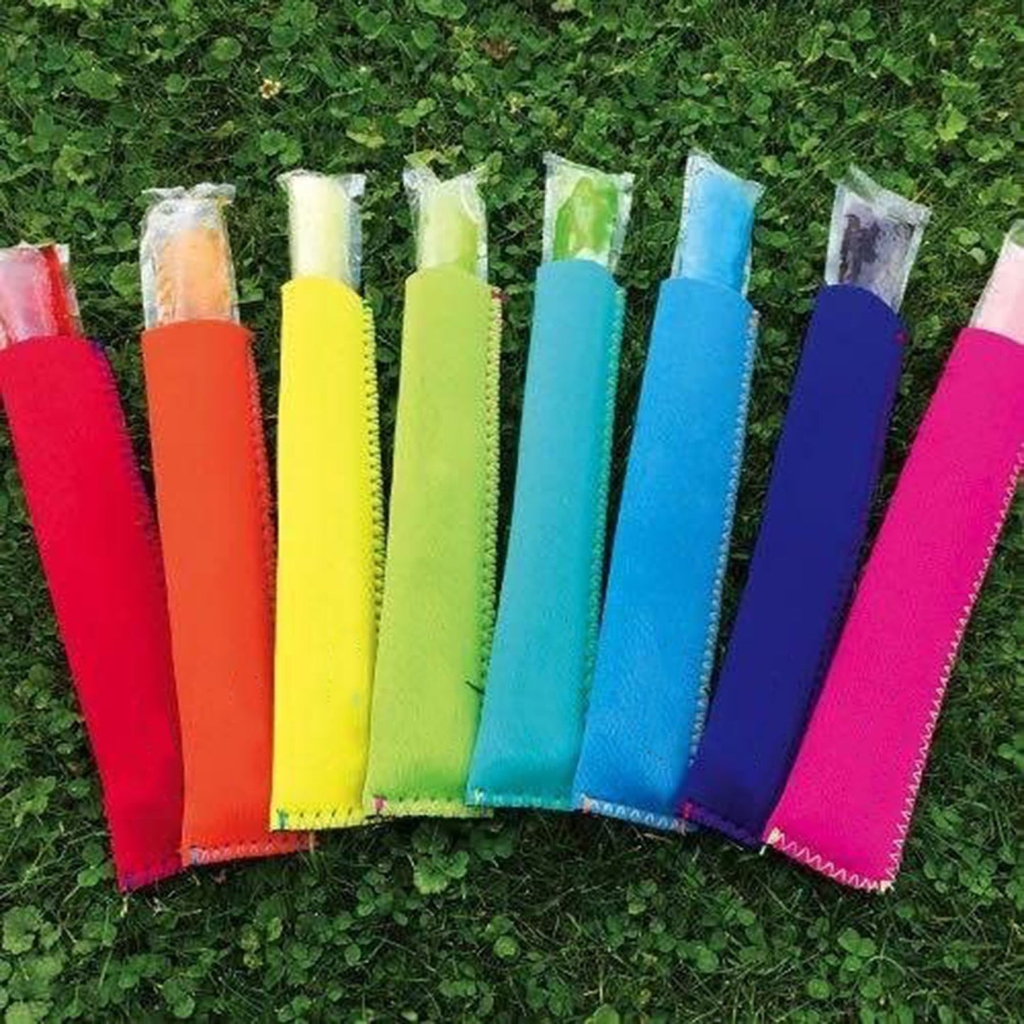 Ice Sleeves Popsicle Holders Bags Neoprene Freezer Popsicle Covers Anti Freezing Sleeves