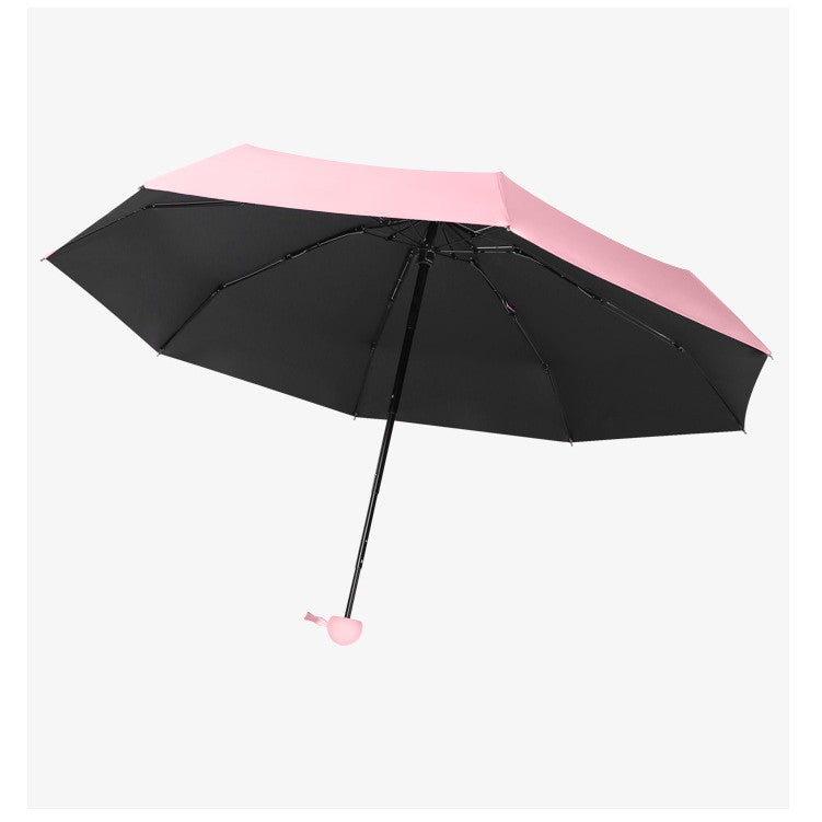 5 Fold Travel Lightweight Protable Pocket Mini Capsule Umbrella Manual Open 8 Panels Umbrella