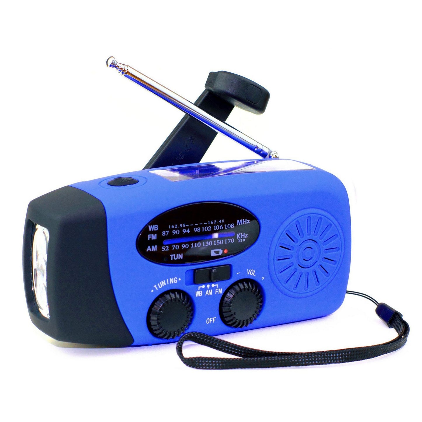 2000 mAh AM/FM NOAA Radio w/Cellphone Charger & Flashlight