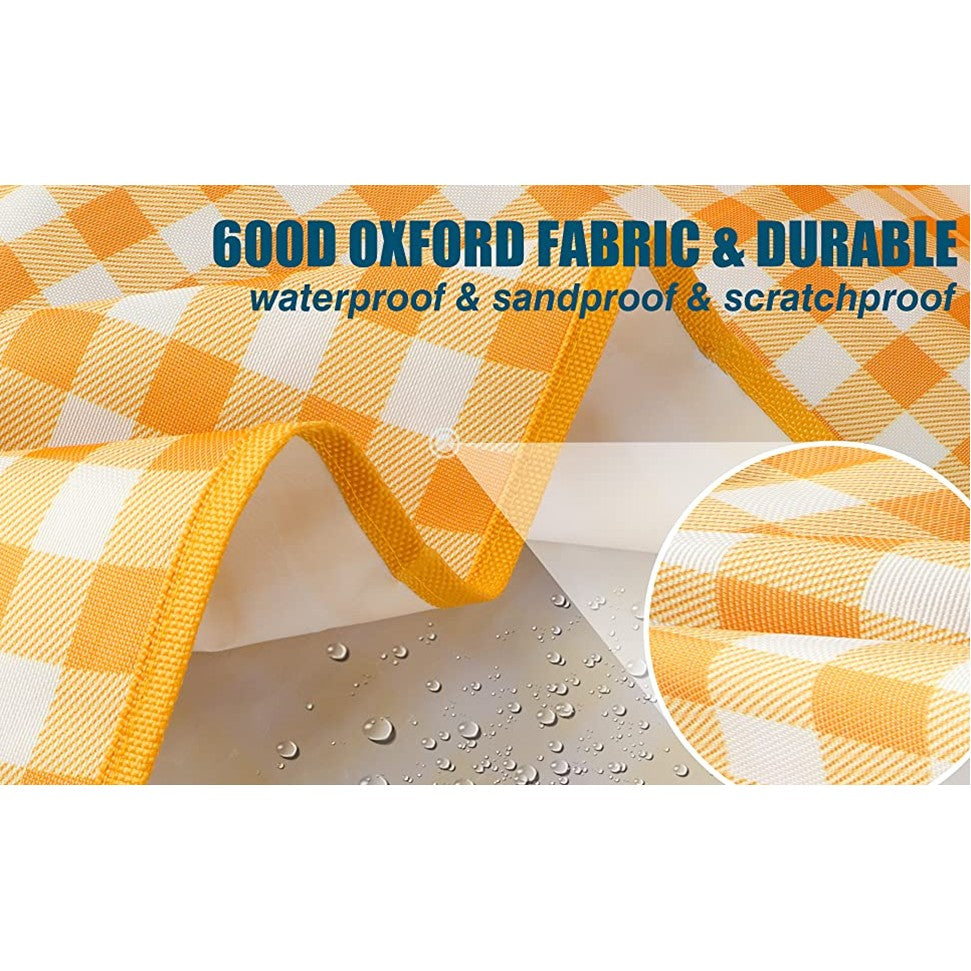 59x39 inch Outdoor Picnic Blanket Foldable Waterproof Sand Mat Beach mat for Travel Camping Hiking