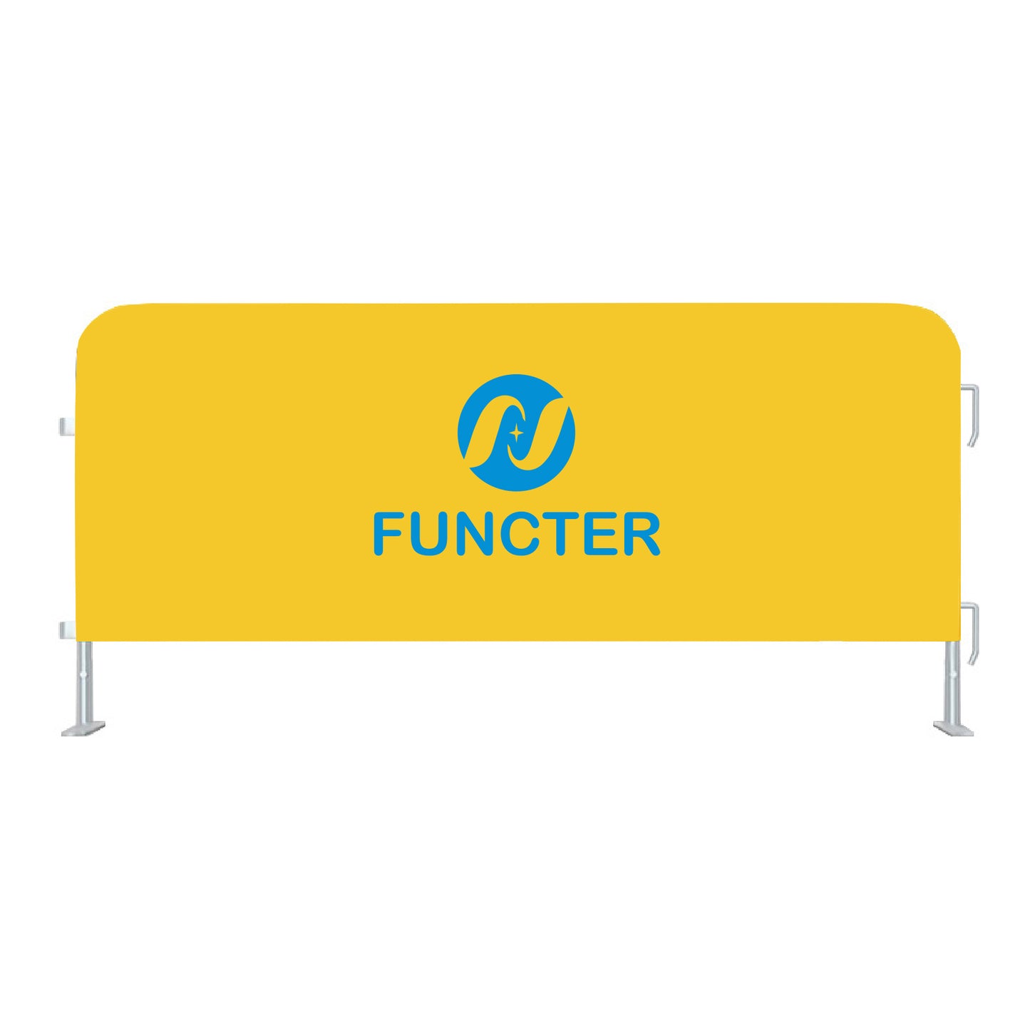 Stretchable Spandex Fence Cover for Crowd Control used as a Barricade Cloth 3 x 7'