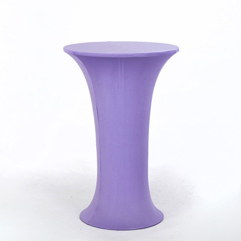 30 x 43" Spandex Cocktail Table Cover, Custom Printed Table Cover With Round Plate