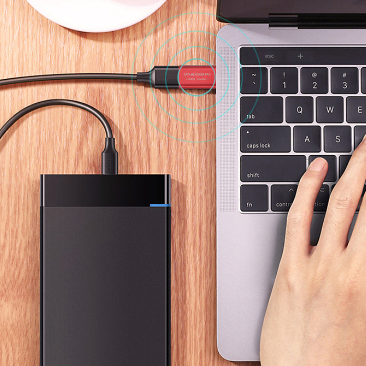 USB C to USB C Data Blocker-Protect Against Juice Jacking