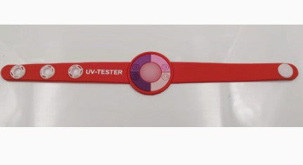 Customizable UV Test Wristband, PVC UV Sensitive Color Changing Bracelet