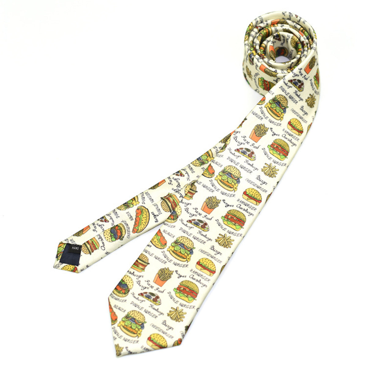 57.13" L x 2.96" W Custom Polyester Silk Multicolor Modern Men's Tie