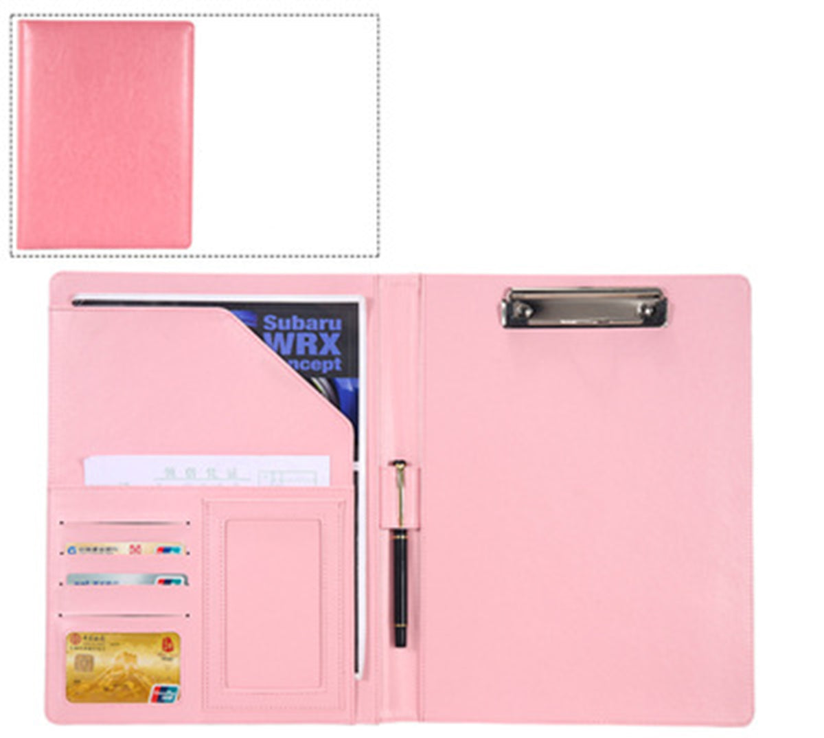 PU Leather Portfolios Padfolio Binder