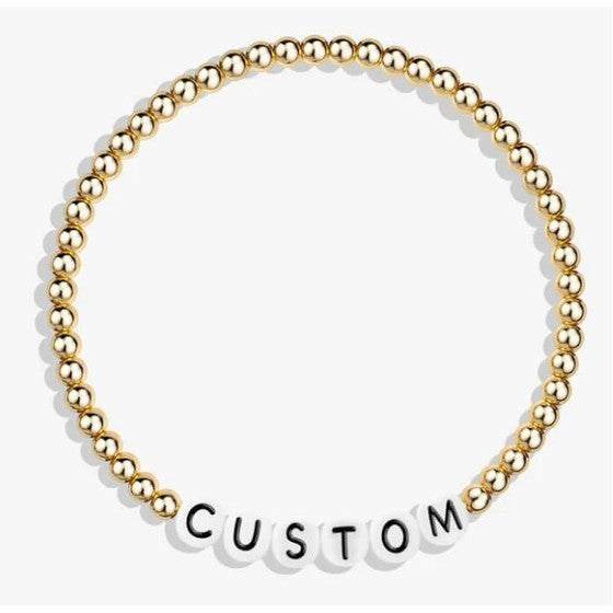CUSTOM Beaded Bracelets Beads Size 4 MM Dia. #14
