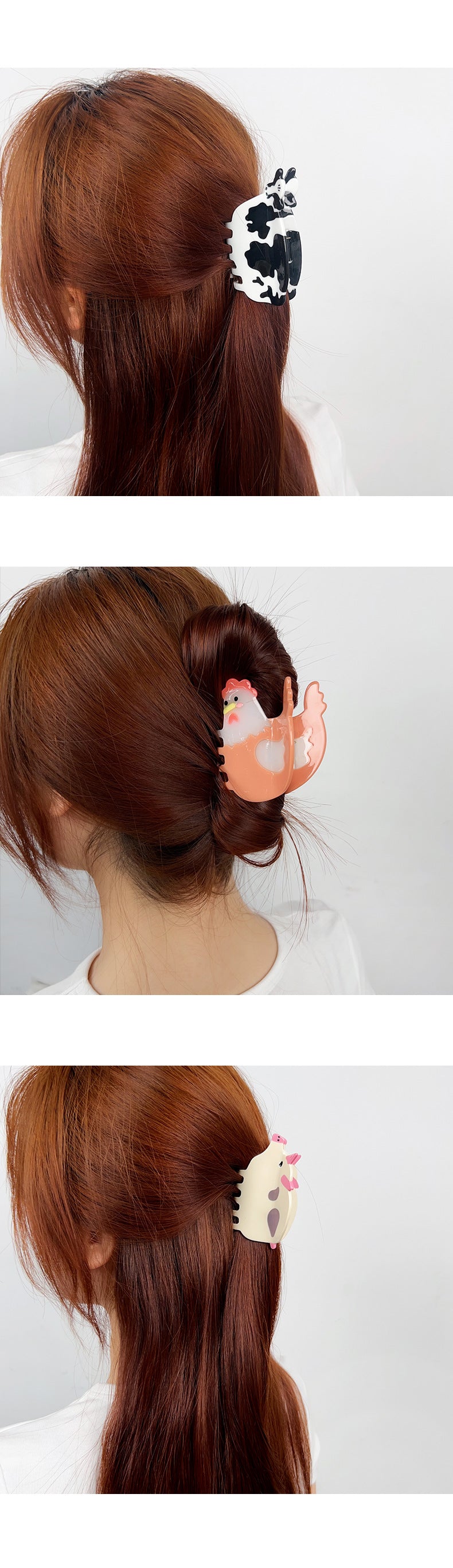 Animal-shapedAcetate Hair Clips