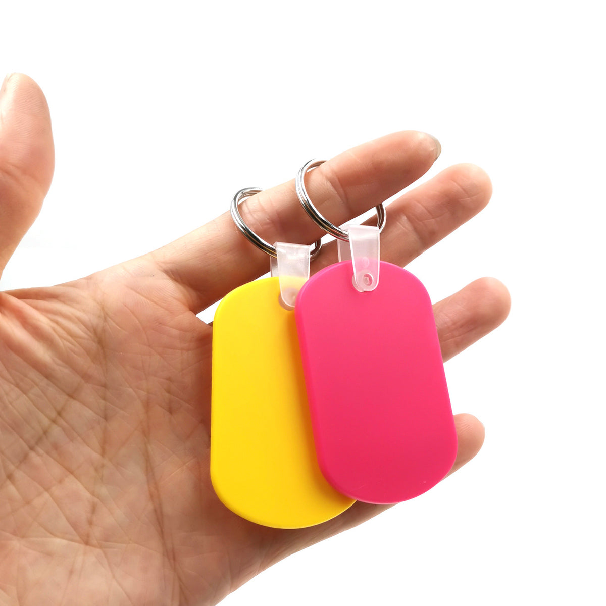 PVC Soft Material Rectangular Key Tag