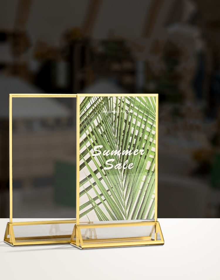 Gold Edged Acrylic Display Stand
