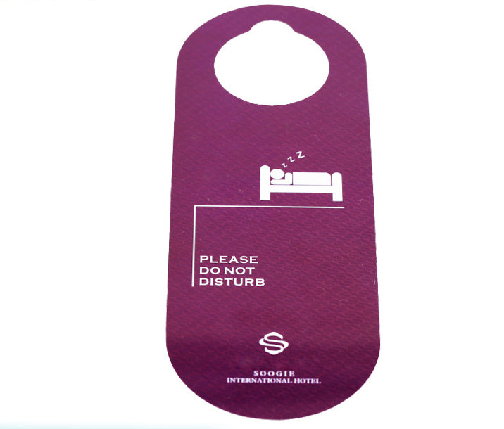 Custom Hotel Door Hanger