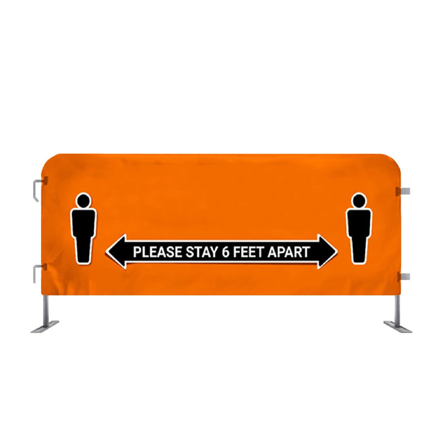 3 x 7' Custom Fence Cover Trade Show Crowd Control Barrier Cover
