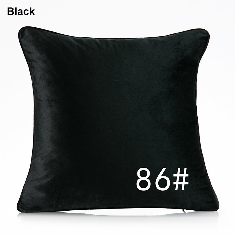 17.7 x 17.7" Premium Square Dutch Velvet Throw Pillowcase With Hidden Zipper