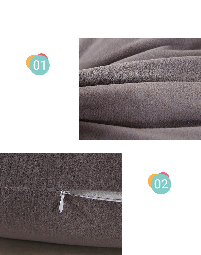 Full Printed 11.8 x 19.7" Premium Square Polyester Short Plush Throw Pillowcase W/Hidden Zipper