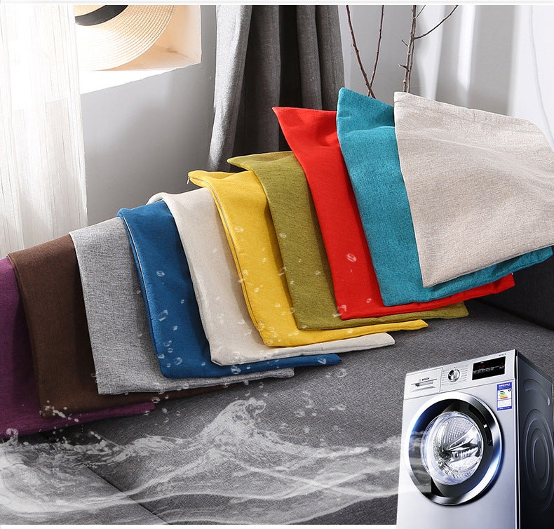 11.8 x 19.7" Premium Square Linen Throw Pillowcase With Hidden Zipper