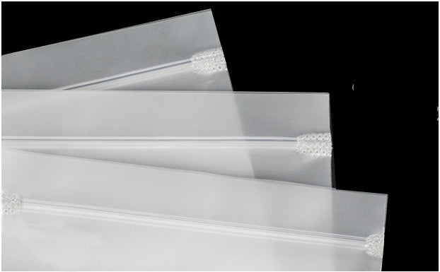 9.9 x 11.9" Matte Frosted Resealable Plastic Bags Zip-Lock Seal Storage Pouch