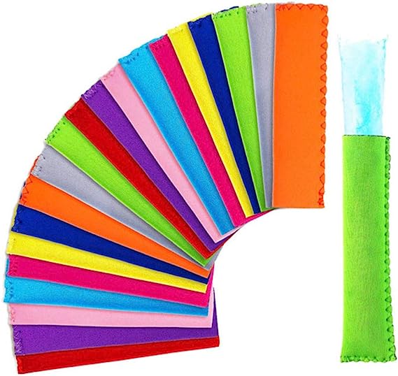 Ice Sleeves Popsicle Holders Bags Neoprene Freezer Popsicle Covers Anti Freezing Sleeves