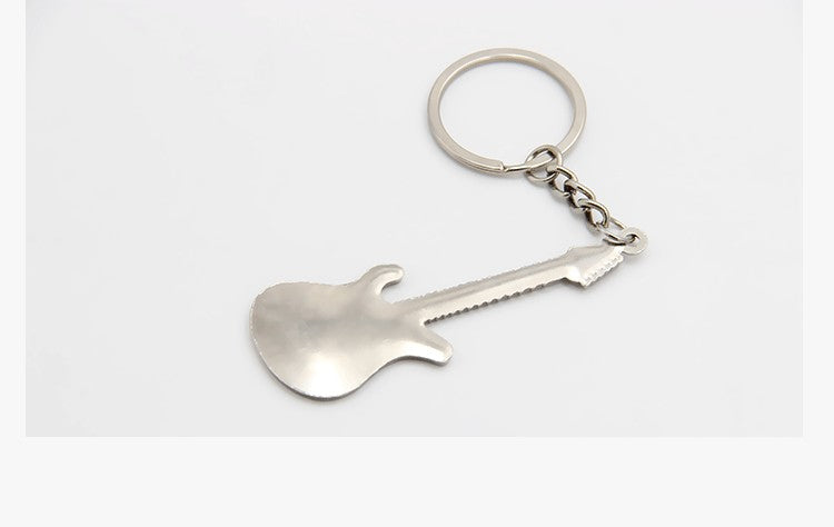 Electric Guitar Shaped Bottle Opener Key Chain
