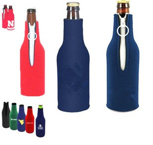 Neoprene Bottle Sleeve w/Zipper