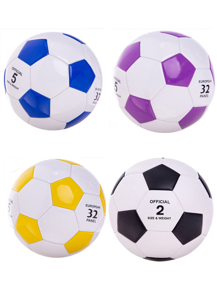 #5 1.6 mm Thick Glassy PU Surface Soccer Ball w/Rubber Bladder