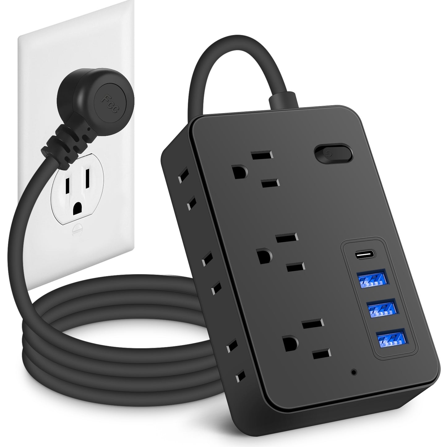 Surge Protector Power Strip w/ USB Charging Ports