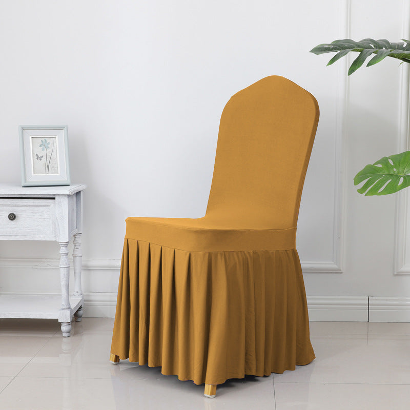 Pleat Shape Banquet Chair Cover Stretch Spandex Chair Cover Slipcover