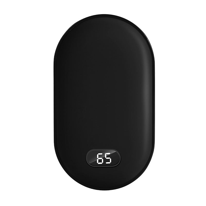 Portable Cobblestone Digital Display Handwarmer Power Bank 5000 mAh