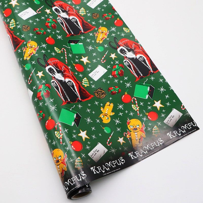 Glossy Coated Christmas Paper Wrapping 17x118"
