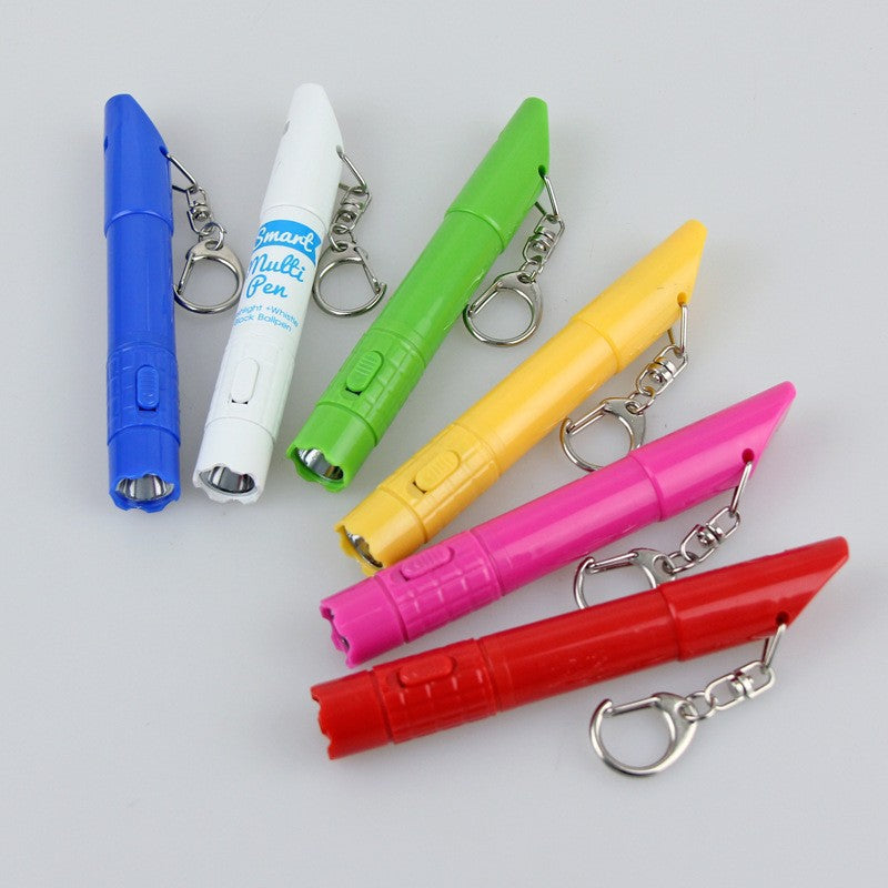 Outdoor Multi Tool LED Ballpoint Pen For Hiking W/ Hook