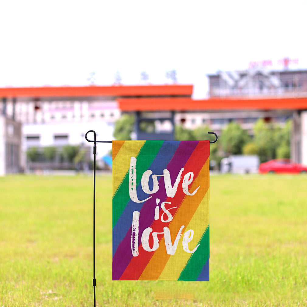 Rainbow Polyester Pride Flag 11.81 x 17.72"