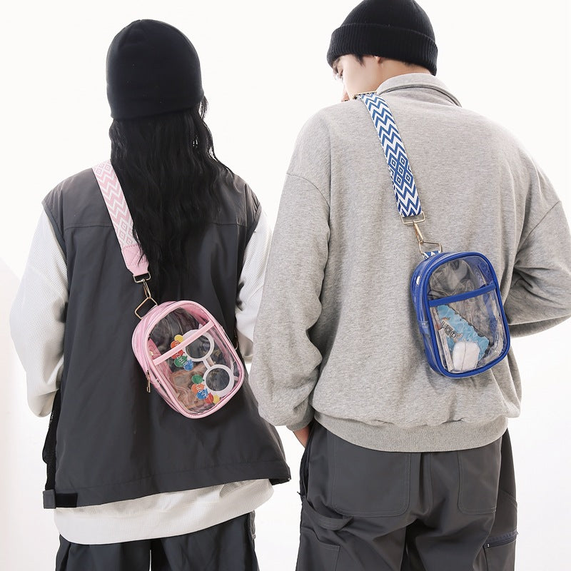 Transparent PVC Single Shoulder Crossbody Bag