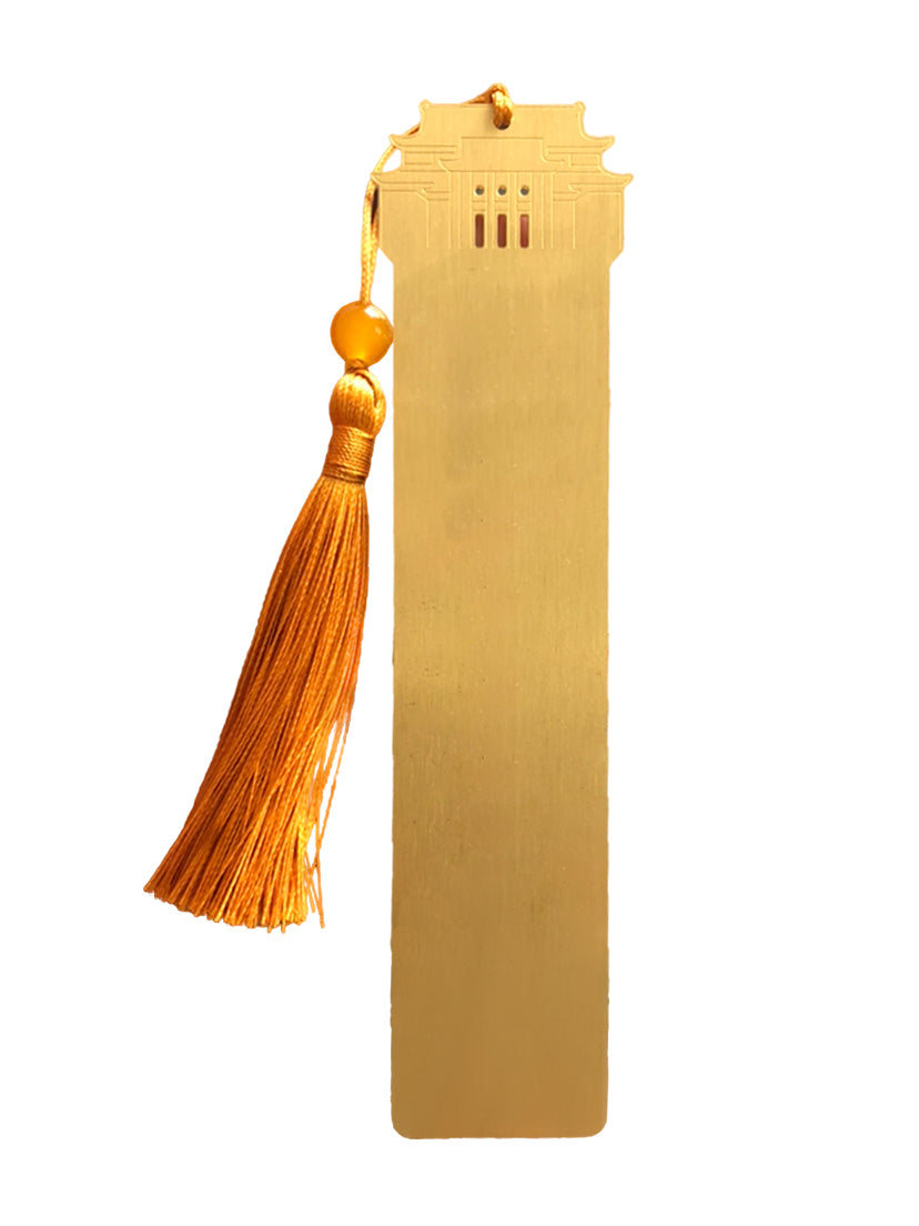 Tower Model Metal Bookmark With Tassel