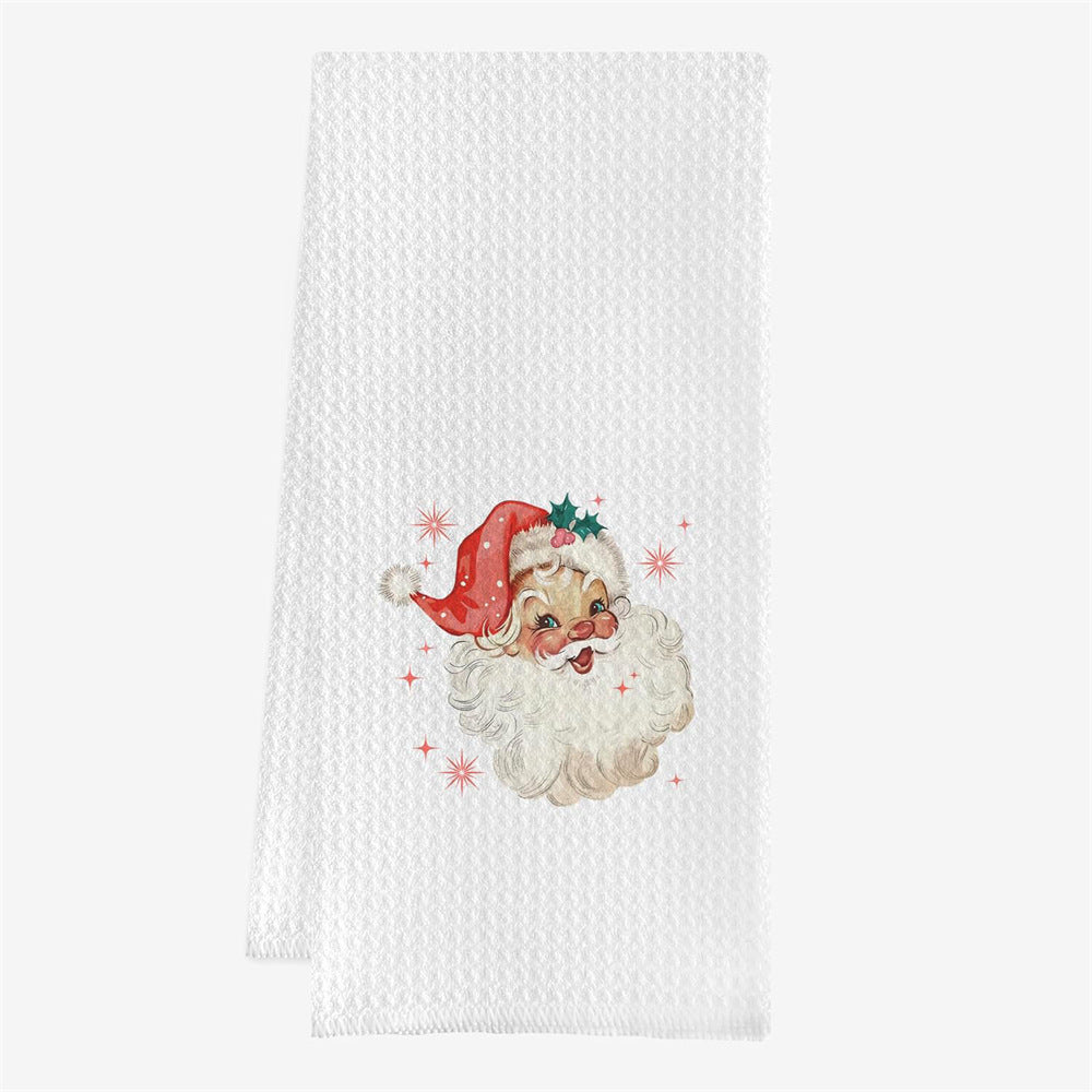 Christmas Waffle Hand Towel 16 x 24"