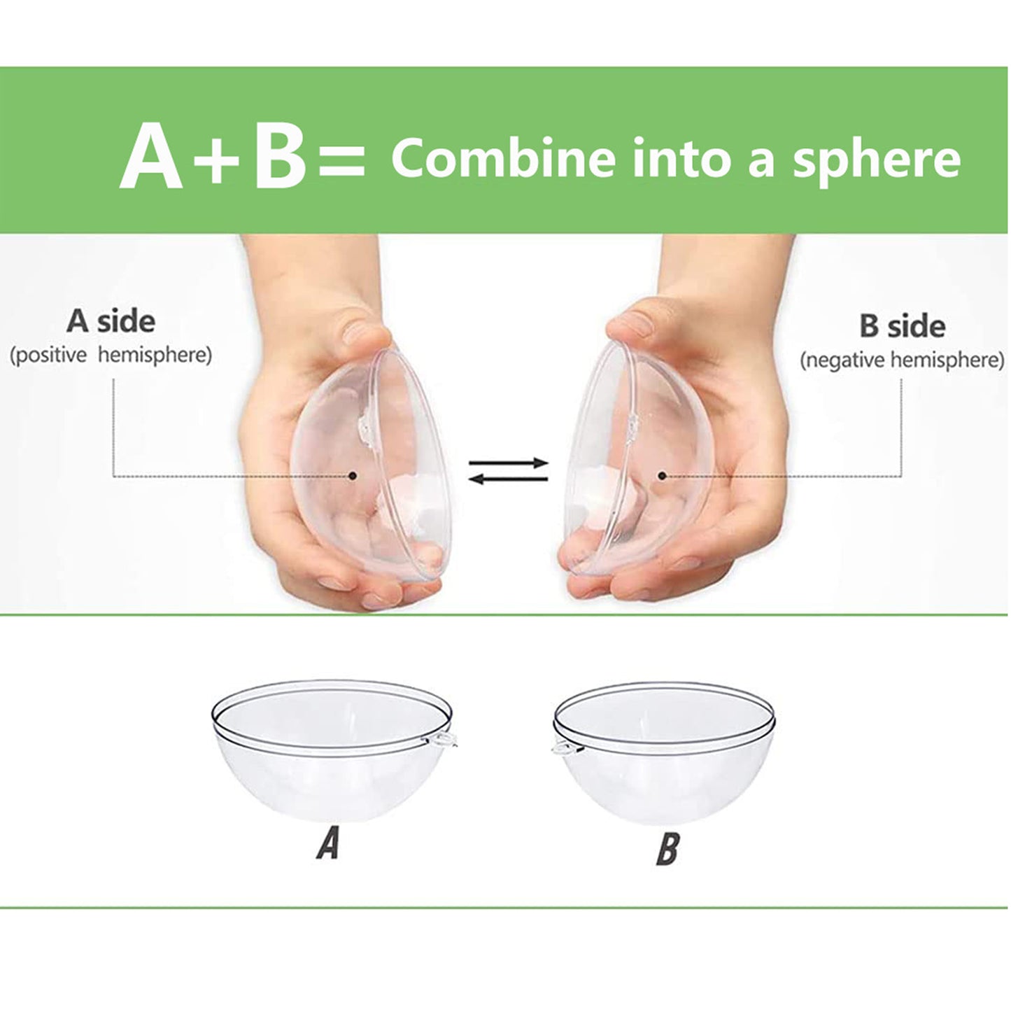 2.76" Clear Acrylic Fillable Ornaments Ball Transparent DIY Craft Ball