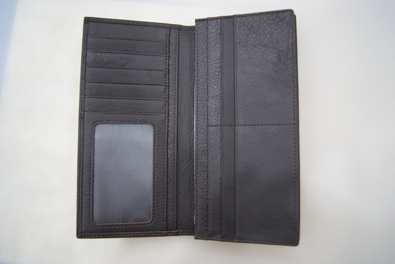 Genuine Leather Long Wallet
