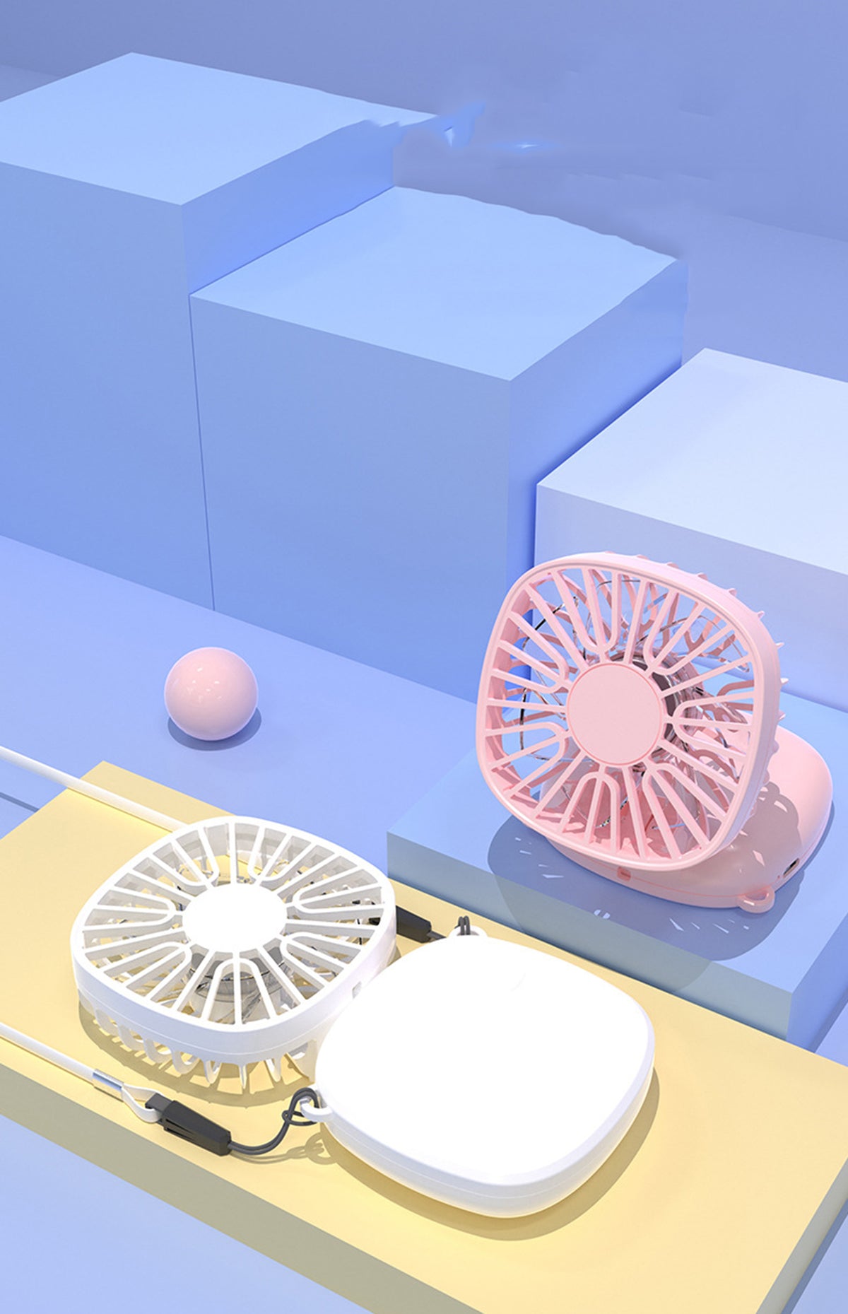 Rechargeable Mini Portable Hanging Neck Fan