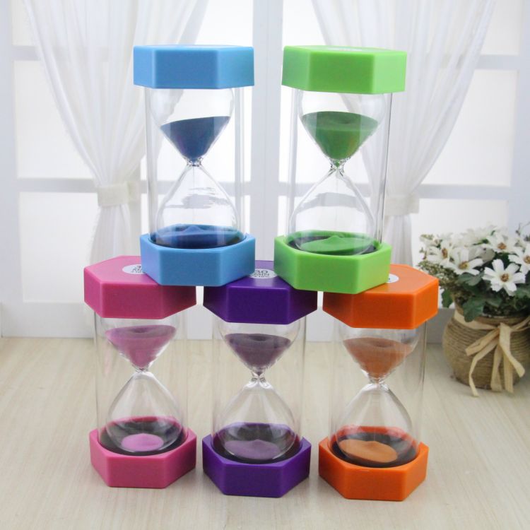 8 Minute Hexagon Design Hourglass Sand Timer Size #M