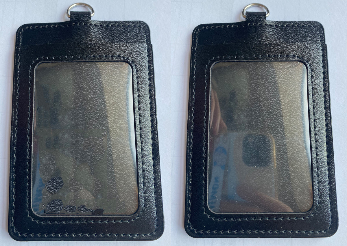 Double Side Window Card Holder W/ Lanyard
