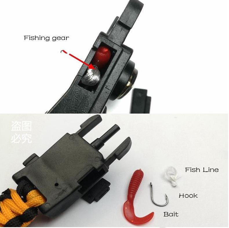 10" 1 Multifunction Outdoor Emergency Survival Gear Paracord Bracelet