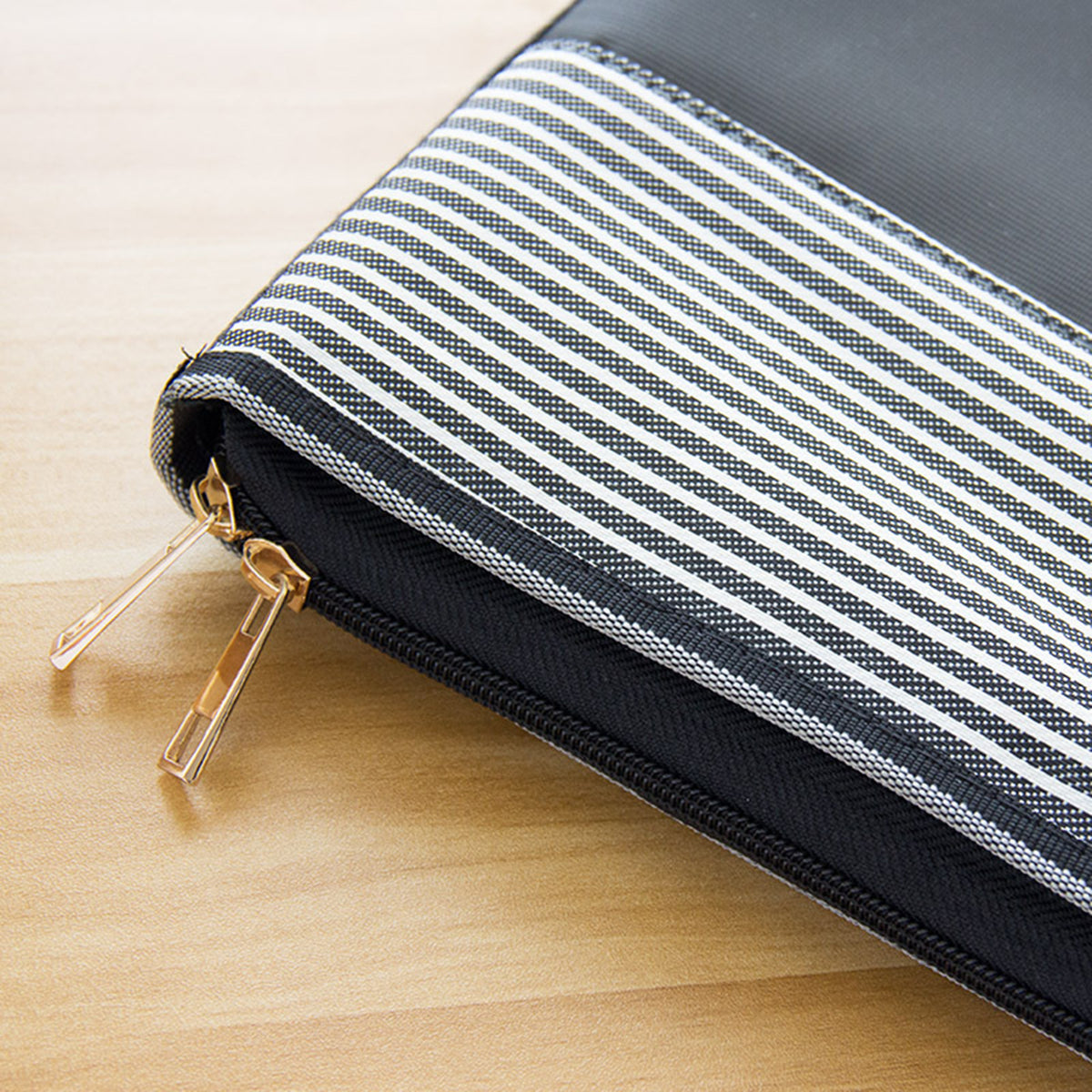Document Briefcase Canvas Zipper File Bag W/Handle